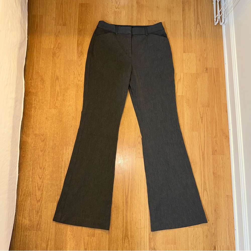 Chic Gray Flared Trousers